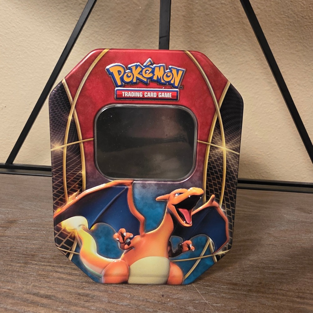 Pokemon EX Power Trio Tin Charizard Venusaur Blastoise Empty Metal Case‎